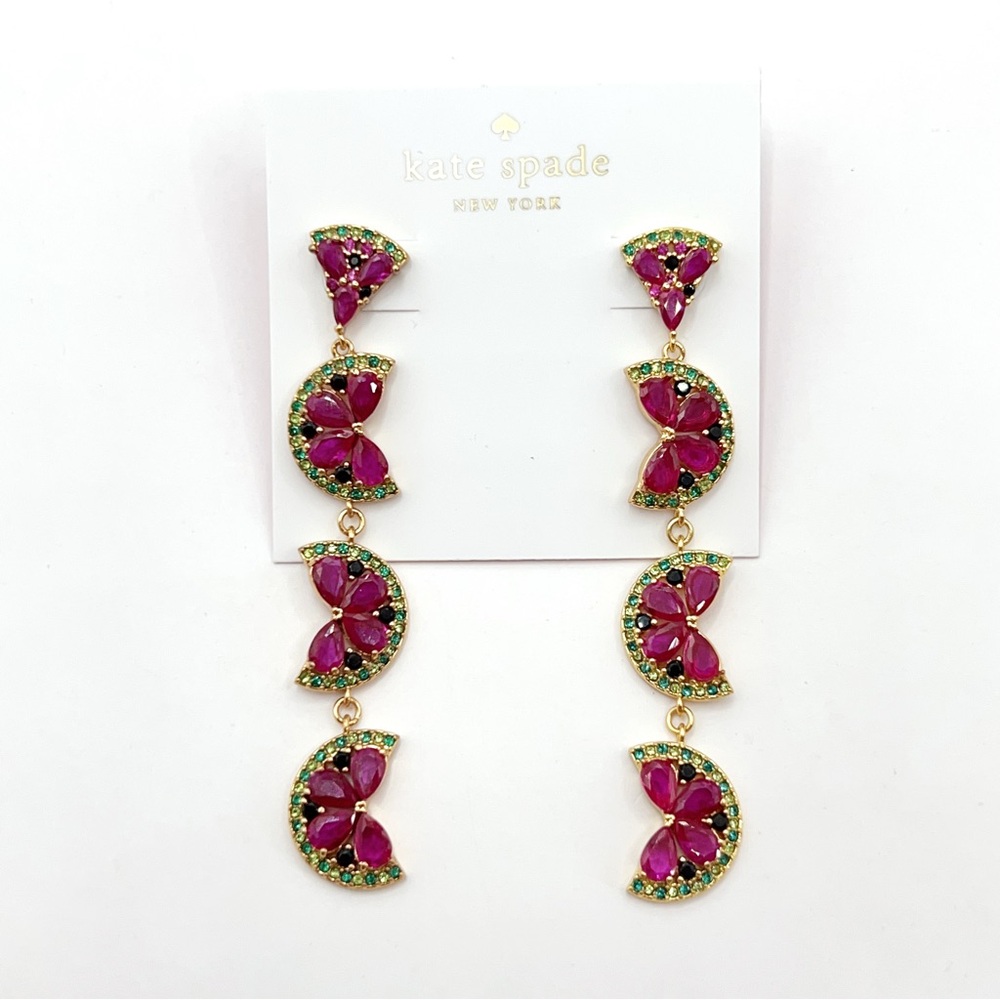 KS041-Kate Spade watermelon earrings
